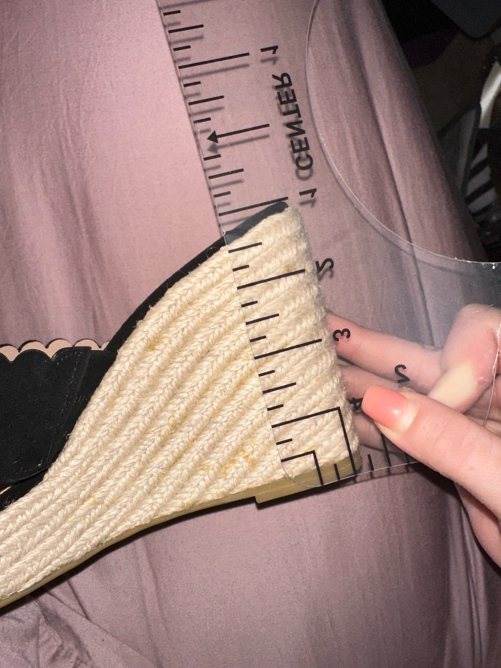 Kate Spade like new Black and Cream espadrille Wedge Sandals 6.5 vacation - Picture 10 of 10